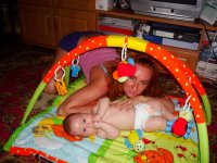 я и Никушка на любимом коврике.jpg