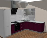 Кухня Пластик Фиалка + Серебро.jpg