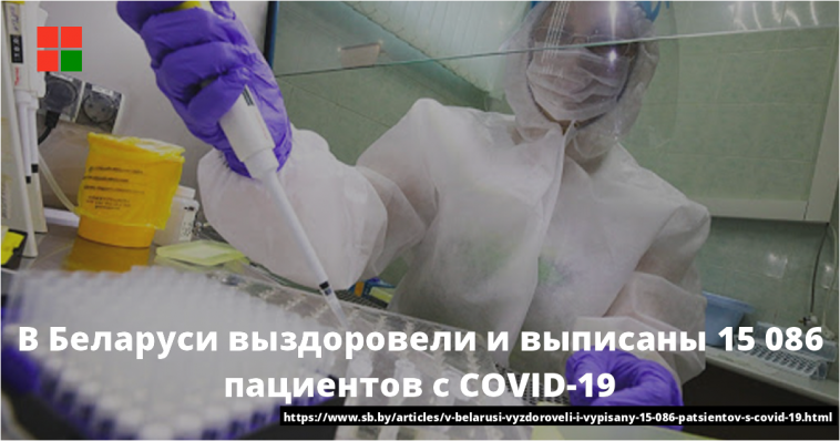 В Беларуси выздоровели и выписаны 15 086 пациентов с COVID-19 1