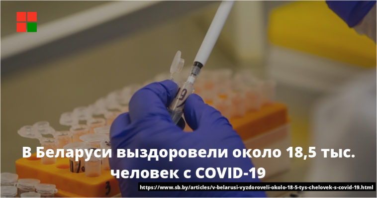 В Беларуси выздоровели около 18,5 тыс. человек с COVID-19 1