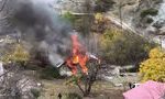 Армяне бегут из Карабаха, сжигая свои дома 14