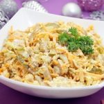 Салат с копченой курицей «Новогодний вечер» 15