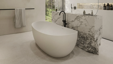 Ванны из искусственного камня в современном интерьере 1